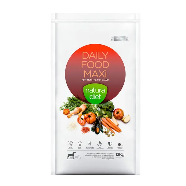 2 x 12 kg Natura Diet Maxi Adult Daily Food pienso para perros ¡Pack ahorro!