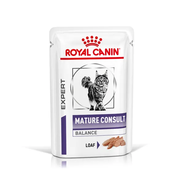 12 sobres x 85 g Royal Canin Mature Consult Balance Paté sobre para gatos