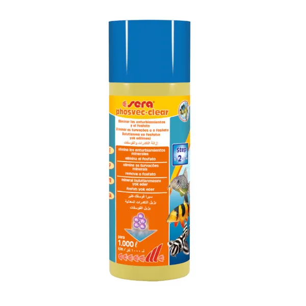 25 L Sera Phosovec Clear Acondicionador de Agua para acuarios