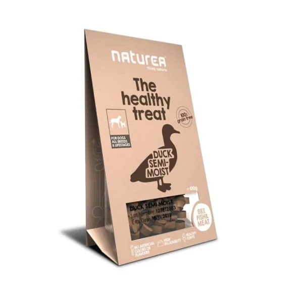 100 g Naturea Think Nature Bocaditos Pato para perros