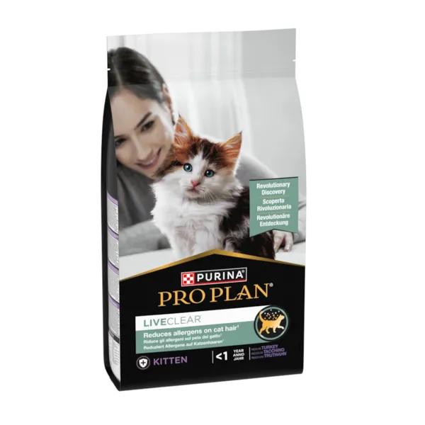 1.4 kg Purina Pro Plan LiveClear Kitten <1 año Pavo pienso para gatos