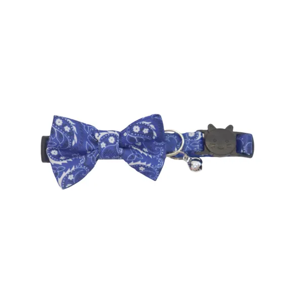 Gotoo Collar azul con cascabel extraíble para gatos