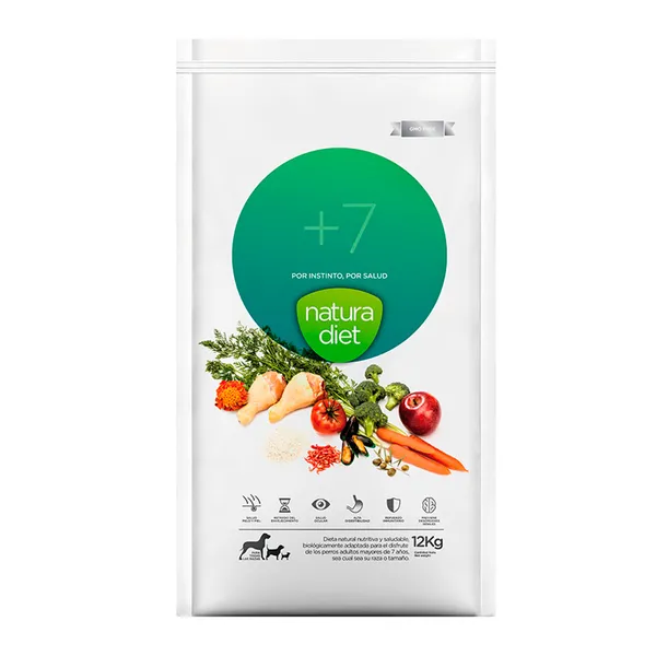 12 kg Natura Diet Senior +7 pienso para perros