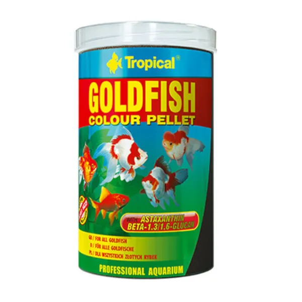 0.25 L Tropical Goldfish Colour Pellet para peces dorados y carpas koi