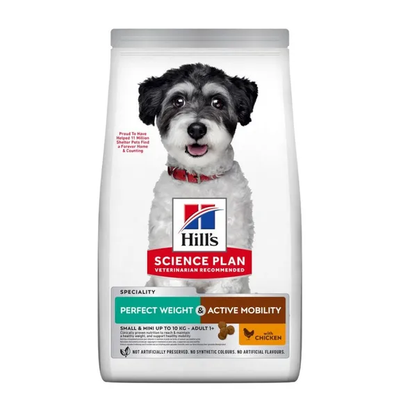 6 kg Hill's Science Plan Perfect Weight y Active Mobility Small y Mini Pollo pienso para perros