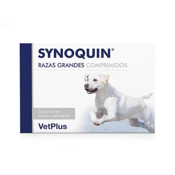 120 comprimidos VetPlus Synoquin EFA Condroprotector en Cápsulas para perros de razas grandes