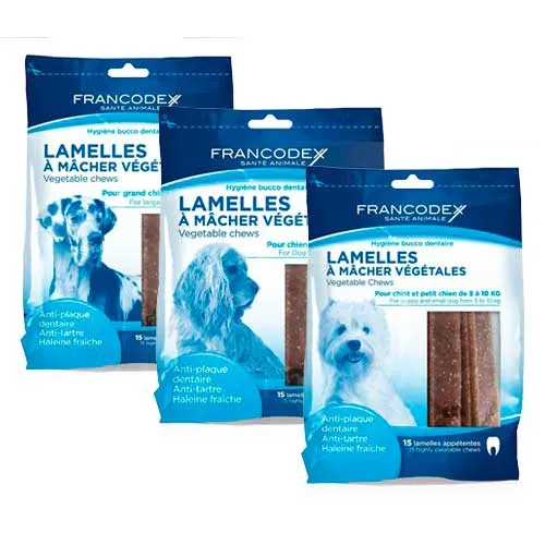 15 barritas (S) Francodex Snacks Dentales para perros