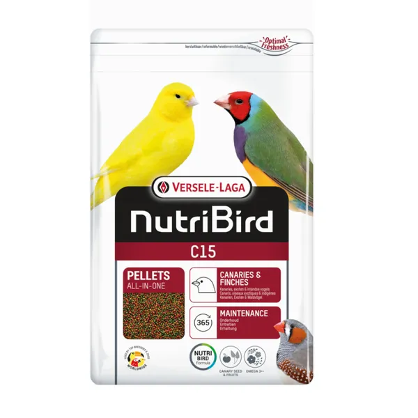 1 KG 1 kg Versele-Laga NutriBird C15 pienso para canarios y diamantes