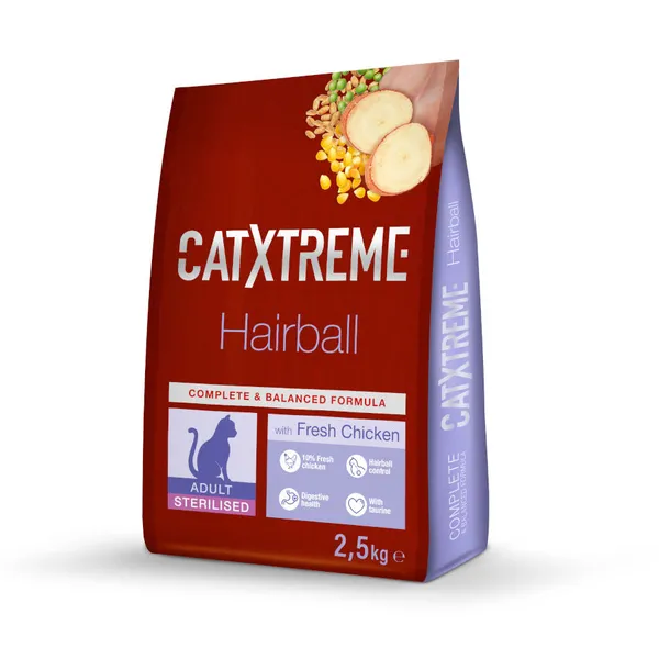 2.5 kg Catxtreme Sterilised Hairball pienso