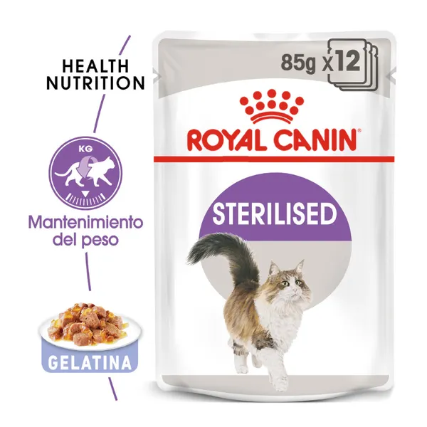48 sobres x 85 g Royal Canin Sterilised gelatina sobres para gato ¡Pack ahorro!