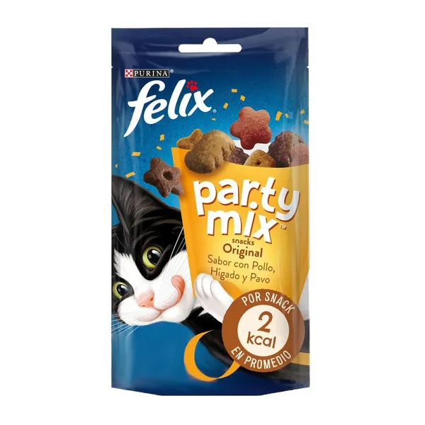 4 bolsitas x 200 g Felix Party Mix Original Bocaditos para gatos ¡Pack Ahorro!