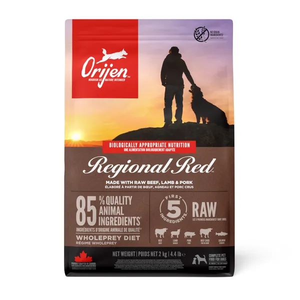 2 kg Orijen Adult Regional Red pienso para perros