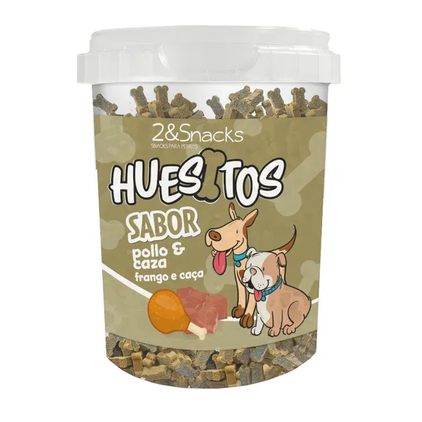 300 g 2&Snacks Huesitos Duo Pollo y Caza para perros