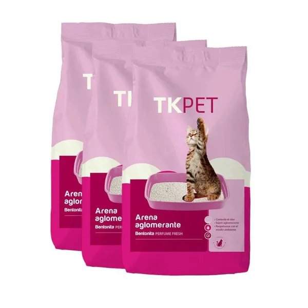 3 x 10 L TK-Pet Arena Aglomerante Fresh para gatos ¡Pack ahorro!