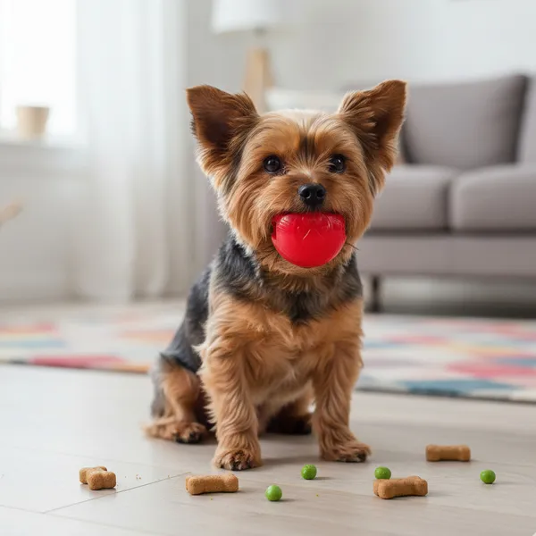 Tootoy! Pelota Toughie Rubber de Goma Roja para perros
