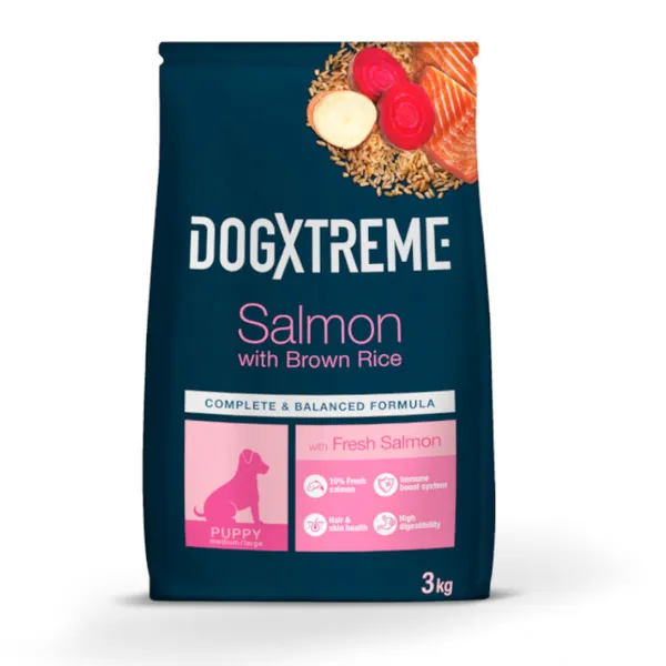 3 kg Dogxtreme Puppy Salmón pienso