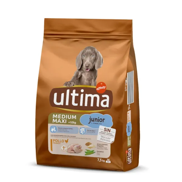 7.5 kg Affinity Ultima Medium / Maxi Junior pienso para perros