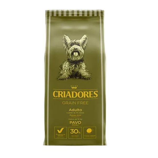 7.5 kg Criadores Adulto Grain Free Pavo pienso para perros de razas mini