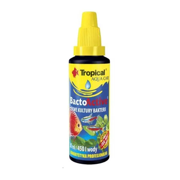 0.25 L Tropical Aqua Care Bacto Active Acondicionador de agua para acuarios