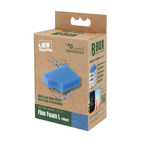0.02 KG Aquatlantis B-Box Fine Foam Filtro para acuarios