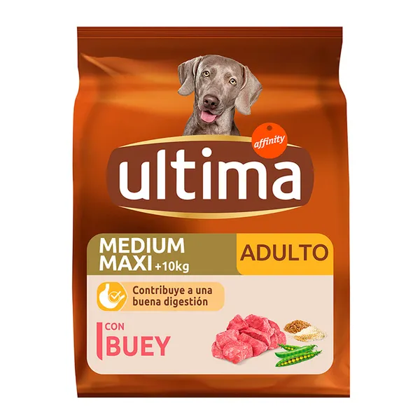 12 kg Affinity Ultima Adult Medium/Maxi Buey pienso para perros