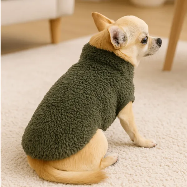 Outech Sudadera Borreguillo Caqui para perros