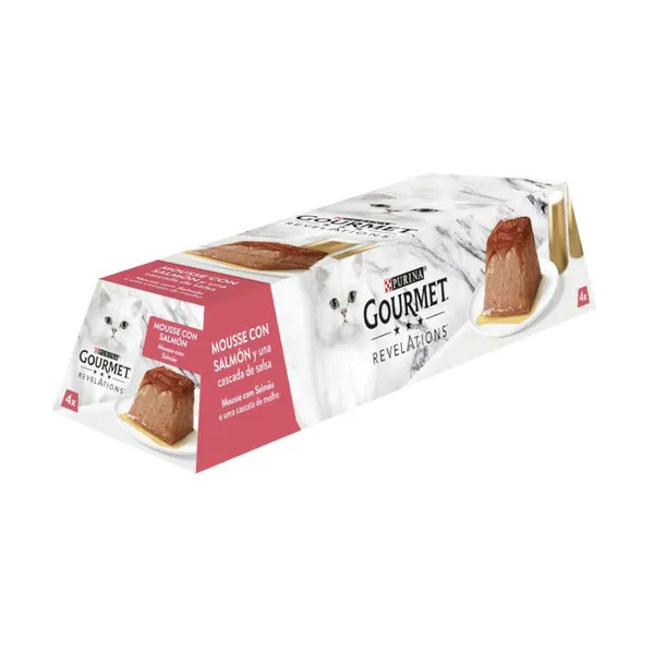 4 tarrinas x 57 g Gourmet Revelations Mousse de Salmón para gatos