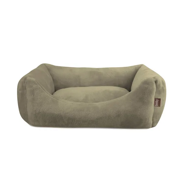 Leeby Cama de Terciopelo Verde para perros