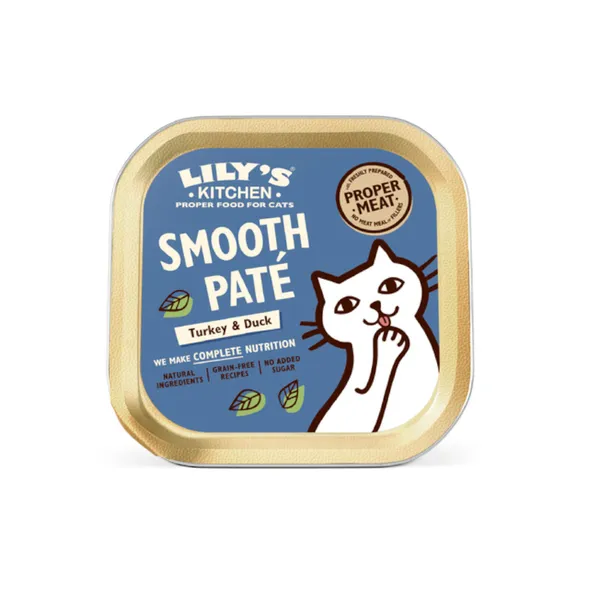 48 tarrinas x 85 g Lily's Kitchen Pavo y Pato en Paté Suave tarrina para gatos ¡Pack ahorro!