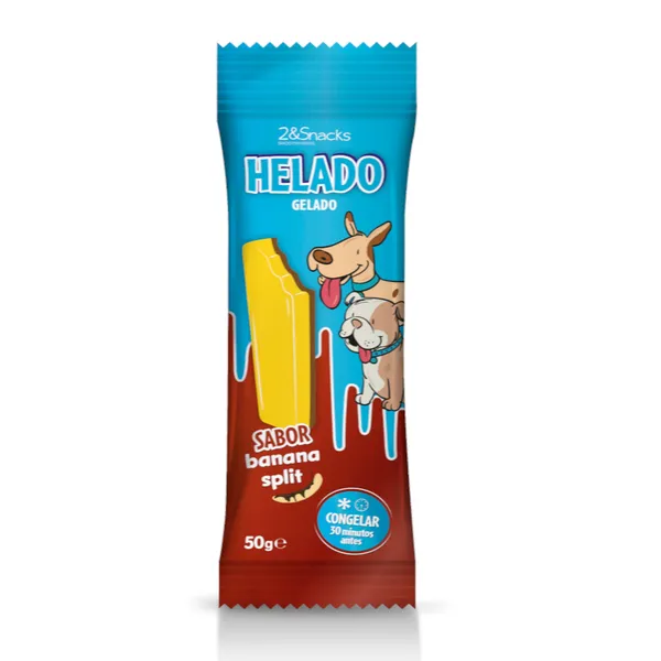 1 ud. 2&Snacks Helado de Banana Split para perros