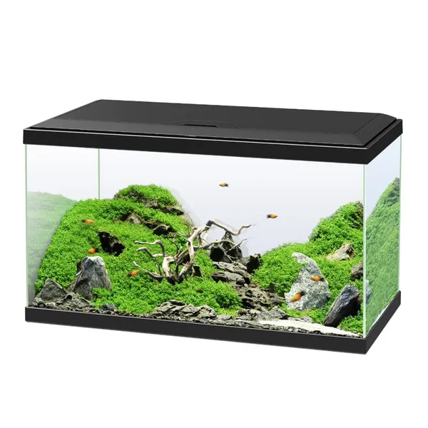 8.5 KG Ciano Aqua Led 60 Negro acuario con luz led, filtro y calentador