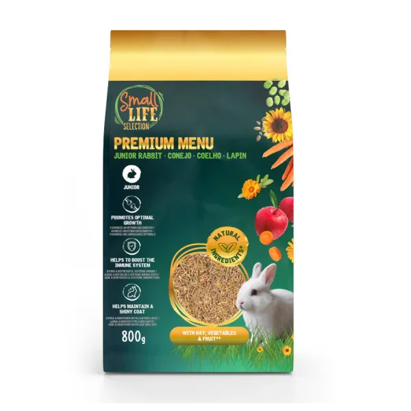 0.8 KG 0.8 kg Small Life Selection Premium Menú Pienso para conejos junior