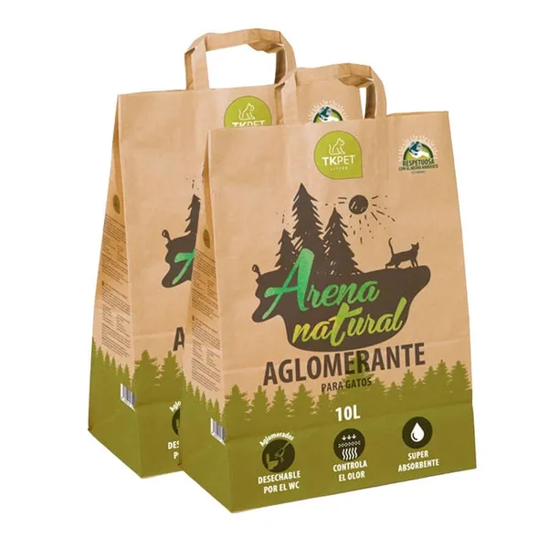 2 x 10 L TK-Pet arena natural aglomerante para gatos ¡Pack ahorro!