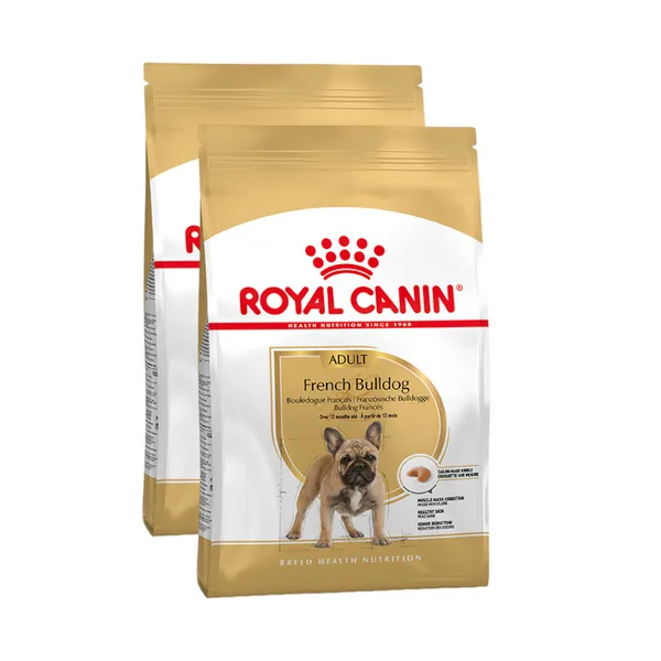 2 x 9 kg Royal Canin French Bulldog Adult pienso para perros ¡Pack ahorro!