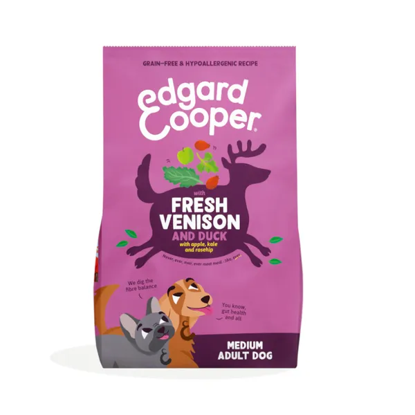 2.5 kg Edgard & Cooper Adult Venado y Pato pienso para perros