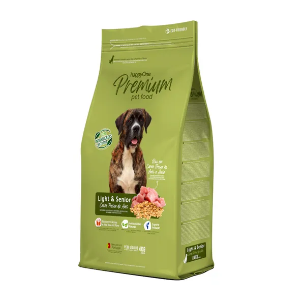 happyOne Premium Light & Senior Carne Fresca de Aves pienso para perros