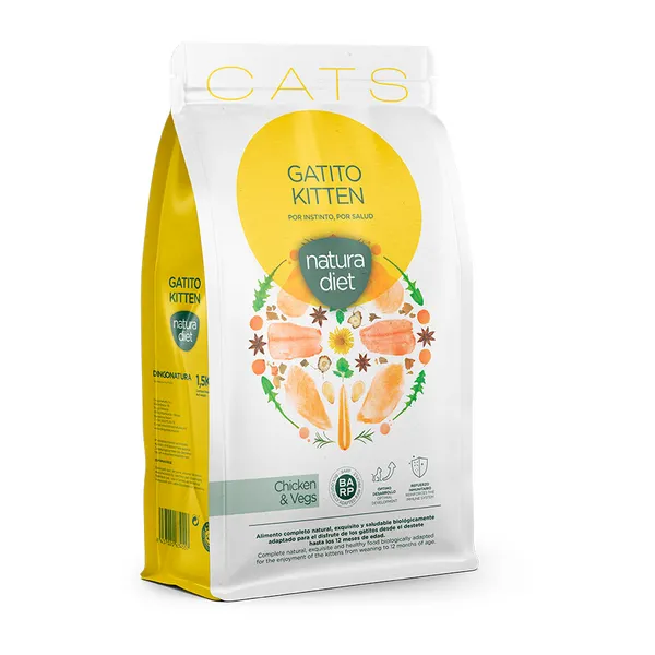 3 kg Natura Diet Kitten Pollo pienso para gatos