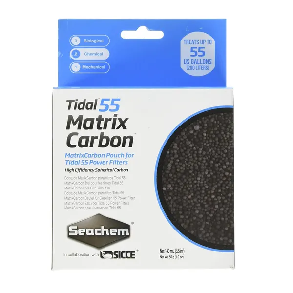 Seachem Matrix Tidal Carbón Activo para filtro de acuarios