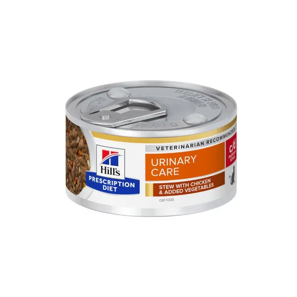 48 latas x 82 g Hill’s Presciption Diet Urinary Stress c/d Estofado de Pollo con Vegetales lata para gatos ¡Pack ahorro!