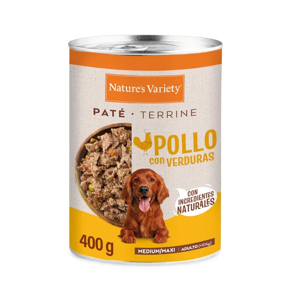 400 gr Nature's Variety Paté Pollo Lata para perro adultos medium