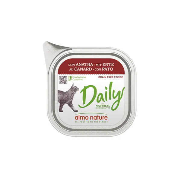 100 g Almo Nature Daily Grain Free Pato para gatos