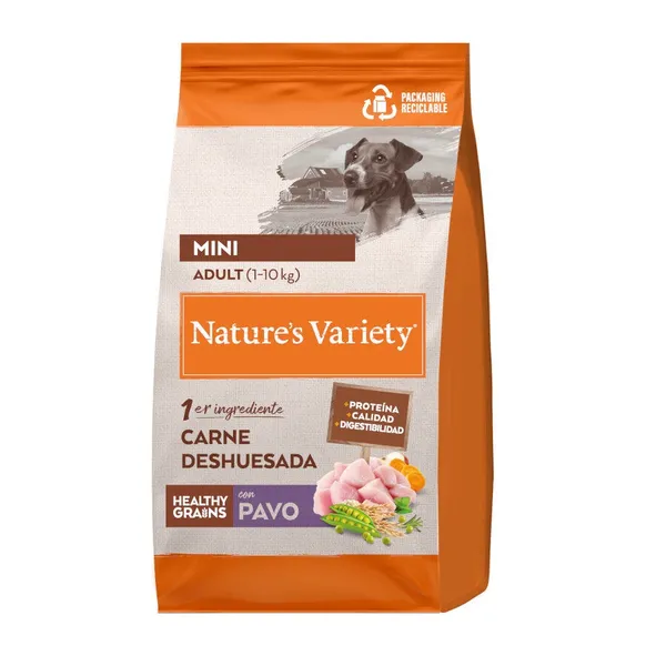 3 kg Nature's Variety Healthy Grain Adult Mini Pavo pienso para perros