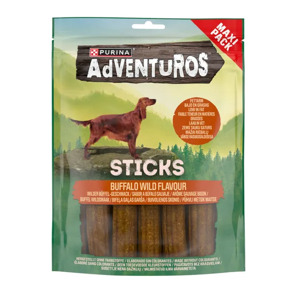 305 g Adventuros Palitos Búfalo para perros