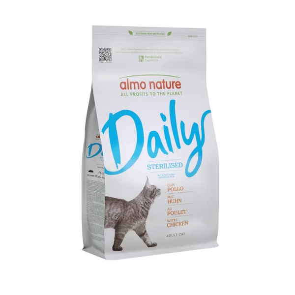 1.2 kg Almo Nature Daily Sterilised Pollo pienso para gatos