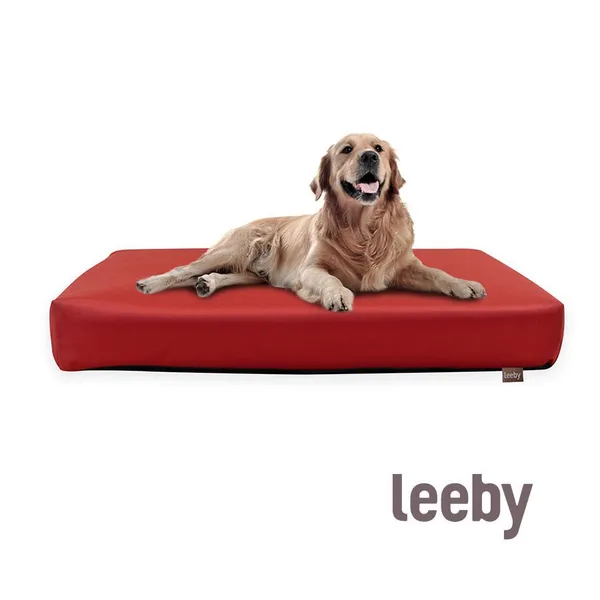 Leeby Cojín Waterproof Anti Pelos Rojo para perros