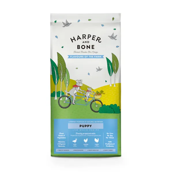 12 kg Harper & Bone Flavours Farm Pienso Sabores de Granja Puppy para perros