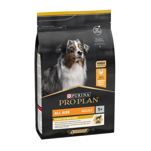14 kg Pro Plan Adult Light/Sterilised Pollo pienso para perros