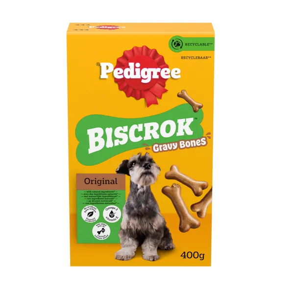 400 g Pedigree Biscrok Gravy Bones Galletas Snacks para perros