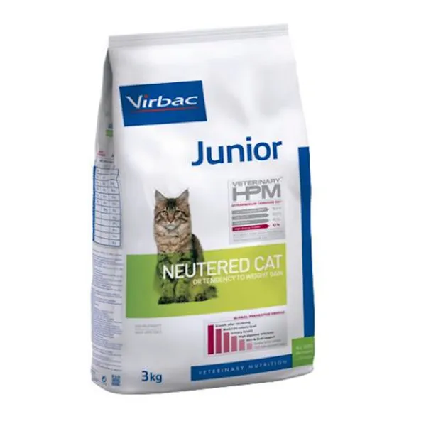 1.5 kg Virbac Junior Neutered HPM Pienso para gatos