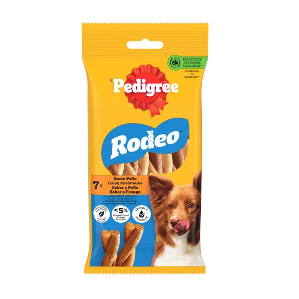 7 barritas Pedigree Rodeo Barritas Pollo Snacks para perros
